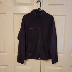 Columbia black fleece full zip jacket
